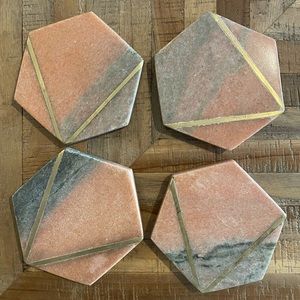 Marble Type Coasters - Set of 4